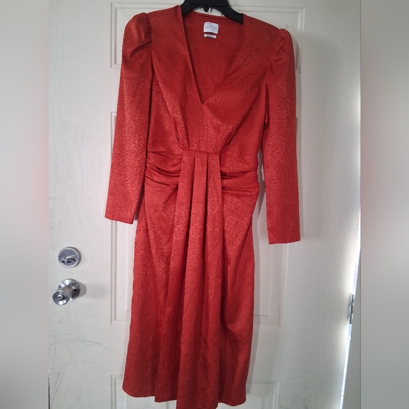 SAYLOR Dresses & Skirts - Elegant Red Long Sleeve Dress